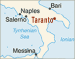 Taranto Italy - Swordfish torpedo planes attack the Italian naval base at Taranto