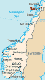 Narvik Norway - location of first German U-boat to be sunk by a British naval aircraft - Swordfish